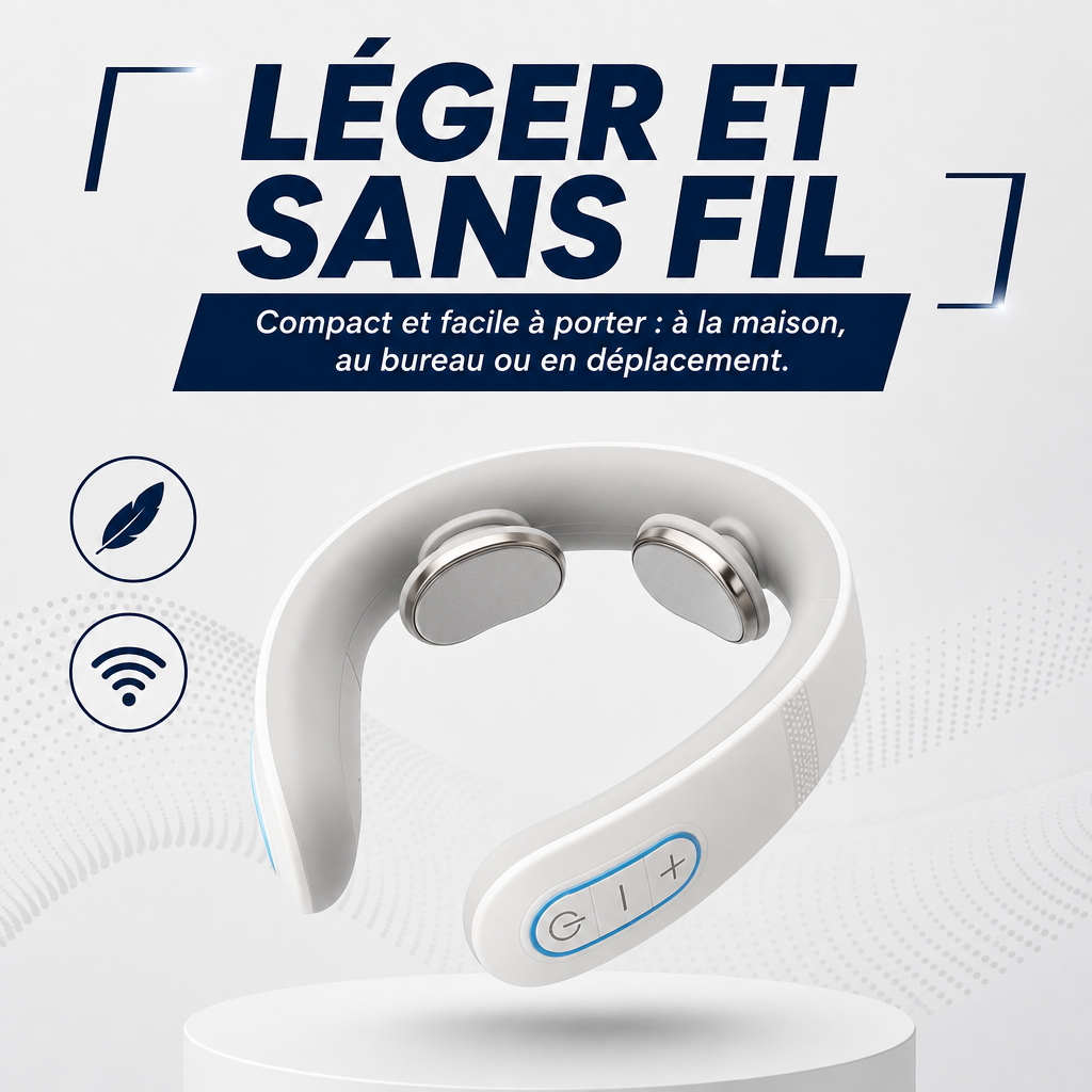 Ezenea® | Masseur Cervical EMS & Chaleur (Nuque • Cou)