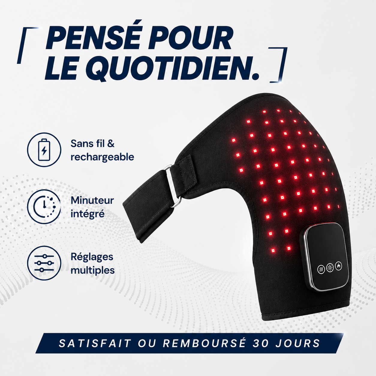 Ezenea® | Masseur d'Épaule Thermo-Massant 4-en-1 (Épaule • Bras)