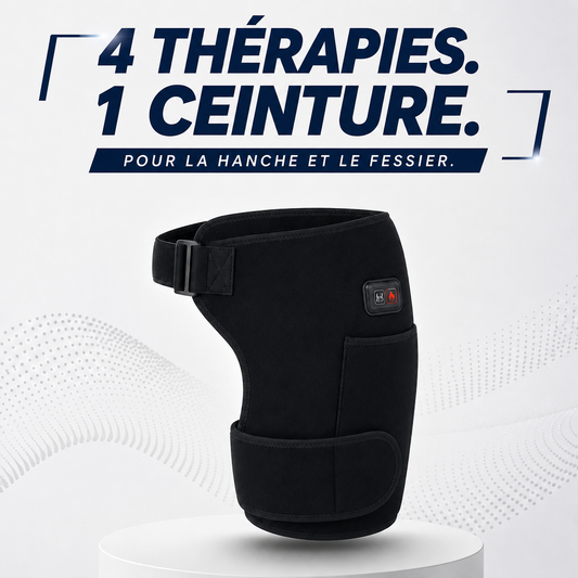 Ezenea® | Ceinture Thermo-Massante 4-en-1 (Hanche · Fessier · Bas du dos)