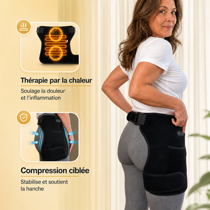 Ezenea® | Ceinture Thermo-Massante 4-en-1 (Hanche · Fessier · Bas du dos)