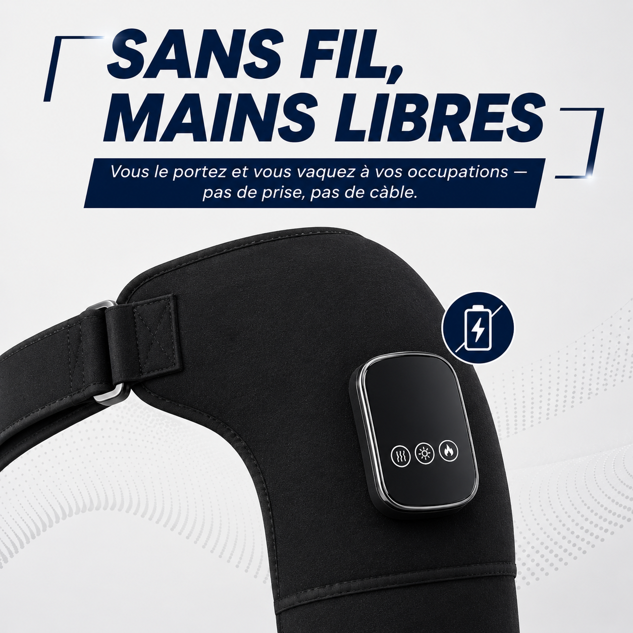 Ezenea® | Masseur d'Épaule Thermo-Massant 4-en-1 (Épaule • Bras)