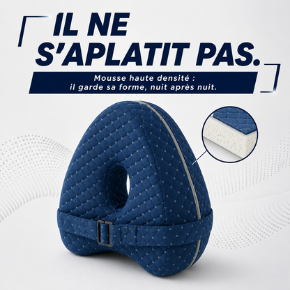 Ezenea® | Coussin d'Alignement Jambes & Hanches (Sommeil • Sciatique • Bas du dos)