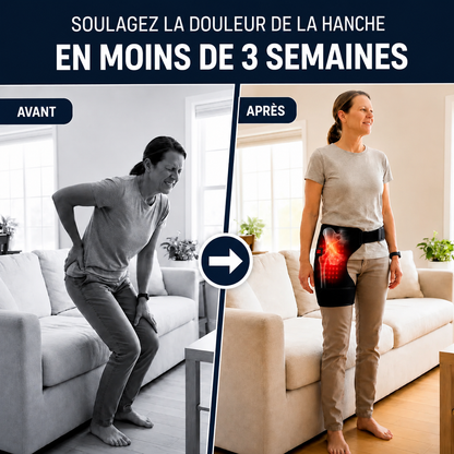 Ezenea® | Ceinture Thermo-Massante 4-en-1 (Hanche · Fessier · Bas du dos)