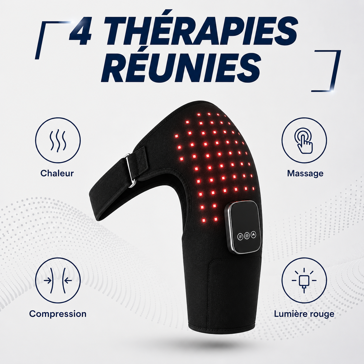 Ezenea® | Masseur d'Épaule Thermo-Massant 4-en-1 (Épaule • Bras)