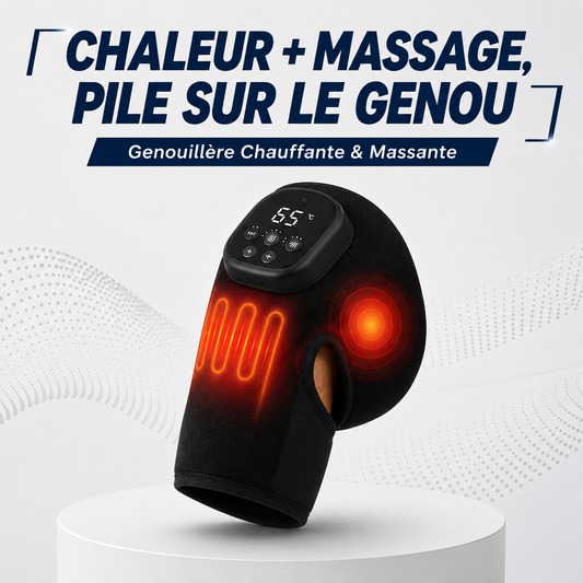 Ezenea® | Genouillère Chauffante & Massante