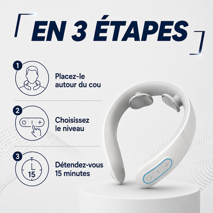 Ezenea® | Masseur Cervical EMS & Chaleur (Nuque • Cou)