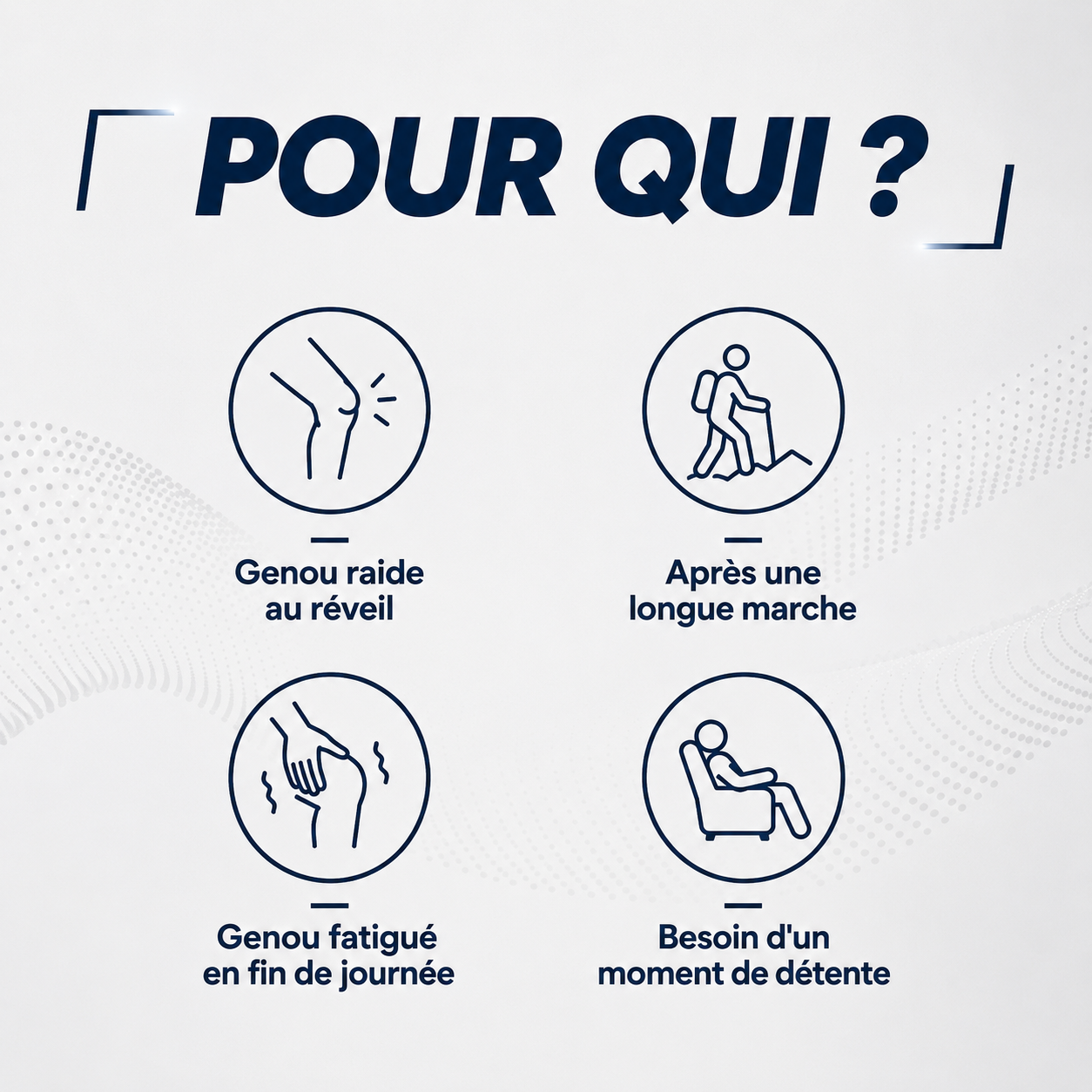 Ezenea® | Genouillère Chauffante & Massante